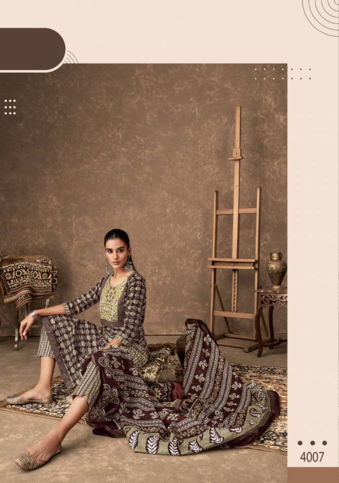 Ajarakh Vol 4 By Mayur Cotton Printed Kurti With Bottom Dupatta Wholesale Shop in Surat 
